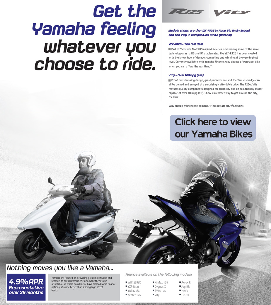 trevor pope yamaha motorcycles, spares and service