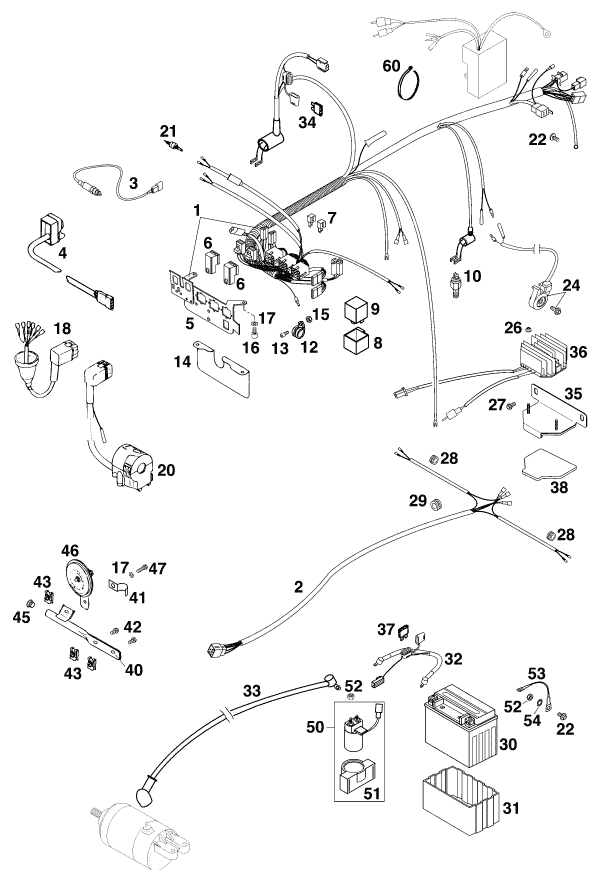 WIRING HARNESS EGS-ELSERXC-E 97