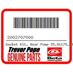 Gasket Kit, Rear Pump 25.91175.000