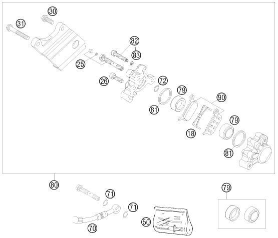 (image for) Rear Brake Caliper 65