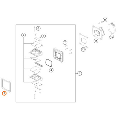 (image for) Gasket Reed Valve Case