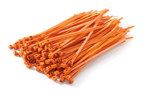 Orange Cable Tie 100pk
