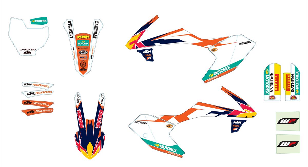 Ktm Factory Graphic Kit Sx65