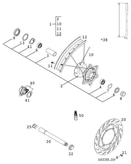 (image for) FRONT WHEEL 400640 LC4 2000