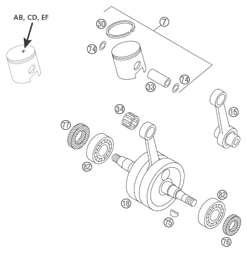 CRANKSHAFT PISTON