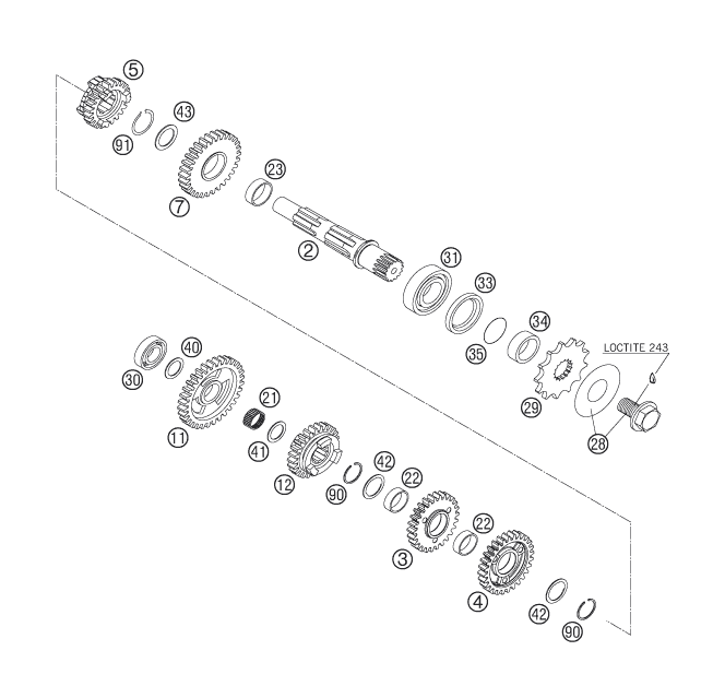 TRANSMISSION II COUNTERSHAFT