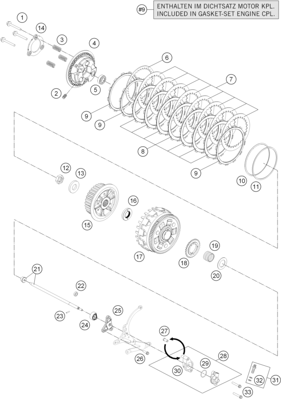 KTM fiche finder CLUTCH spare parts for the KTM 1190 RC8 R WHITE (EU/GB)