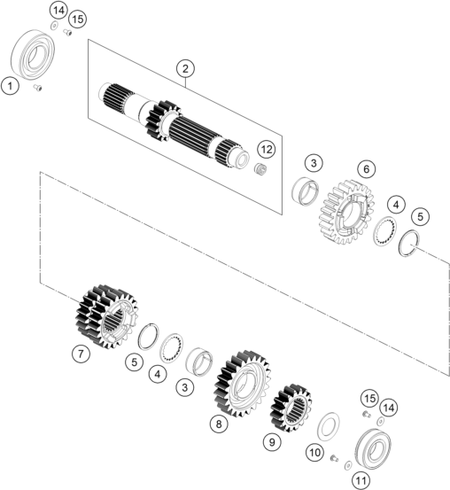 (image for) TRANSMISSION I - MAIN SHAFT 