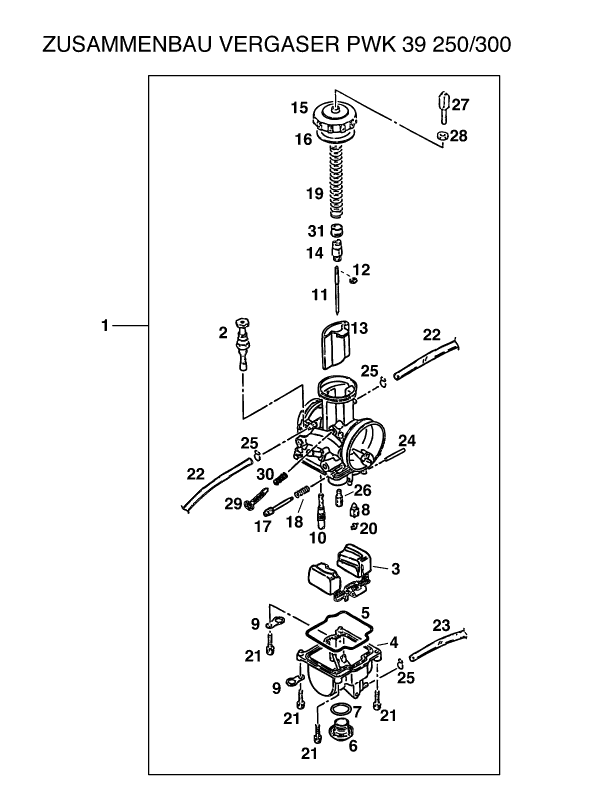 Keihin PWK Carburetor Diagram