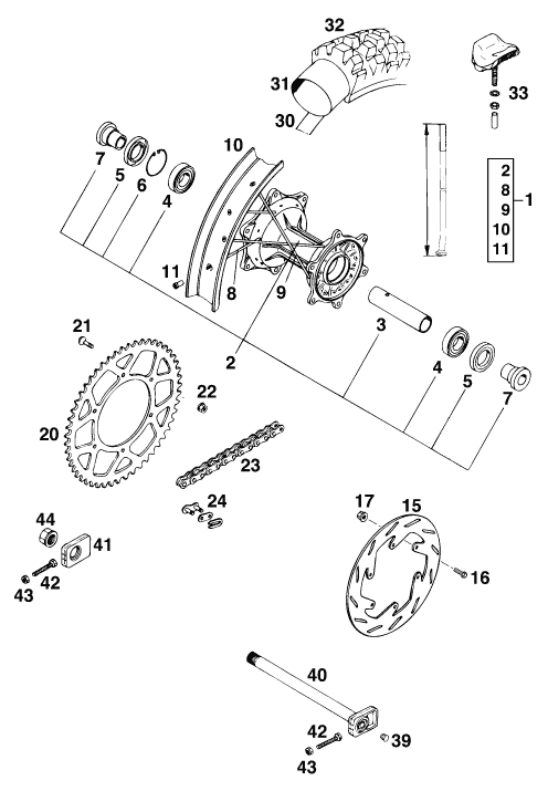 (image for) REAR WHEEL 125440550 95