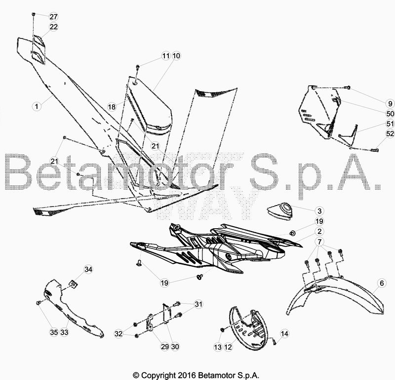 PLASTIC ACCESSORIES SEAT TANK