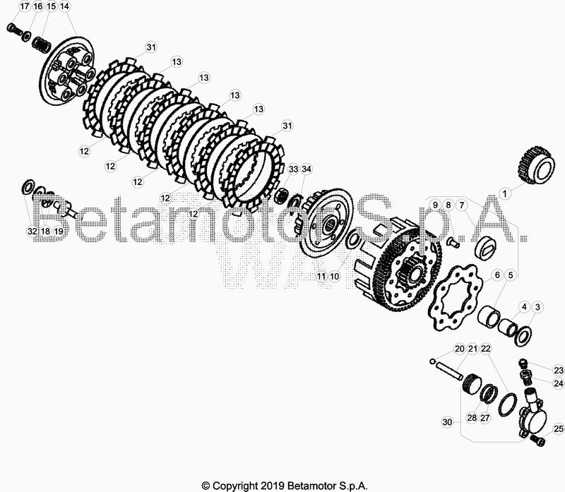 PRIMARY GEAR CPL CLUTCH