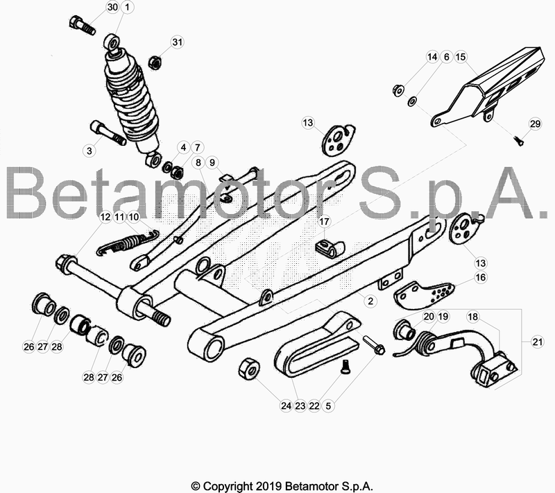 SWING ARM REAR SUSPENSION