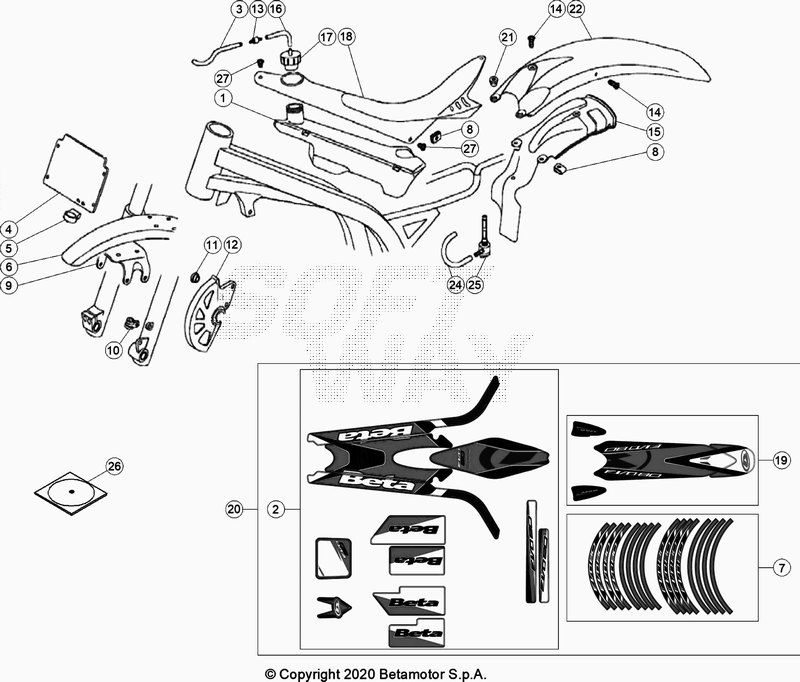PLASTIC ACCESSORIES SEAT TANK