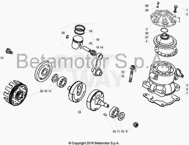 CRANKSHAFT PISTON BALANCER SHAFT