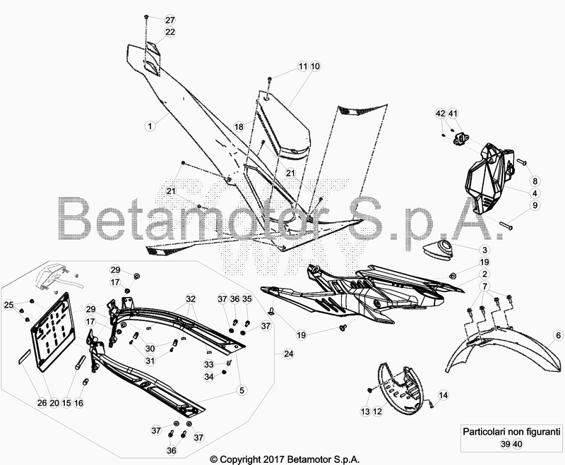 PLASTIC ACCESSORIES SEAT TANK