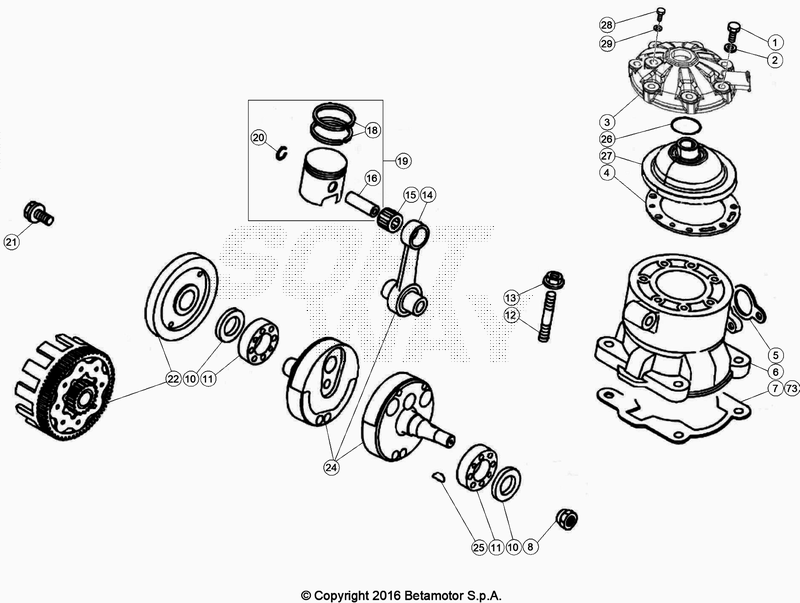 CRANKSHAFT PISTON BALANCER SHAFT