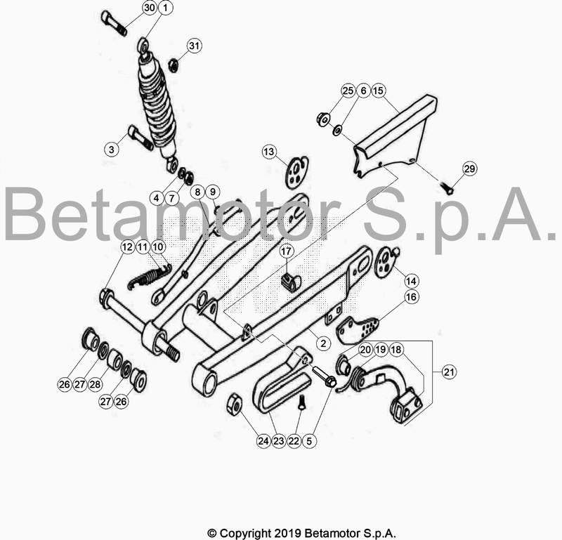SWING ARM REAR SUSPENSION