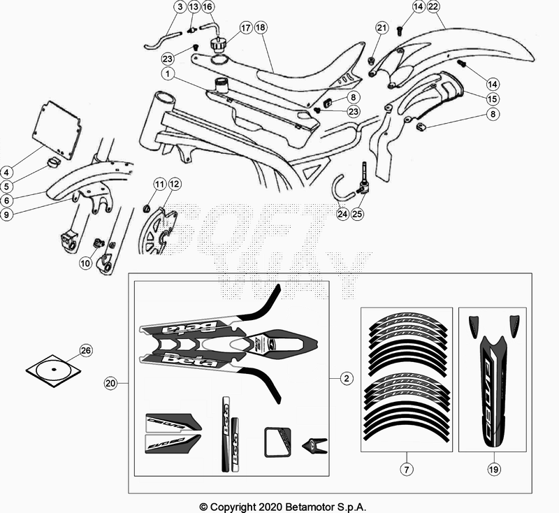 PLASTIC ACCESSORIES SEAT TANK