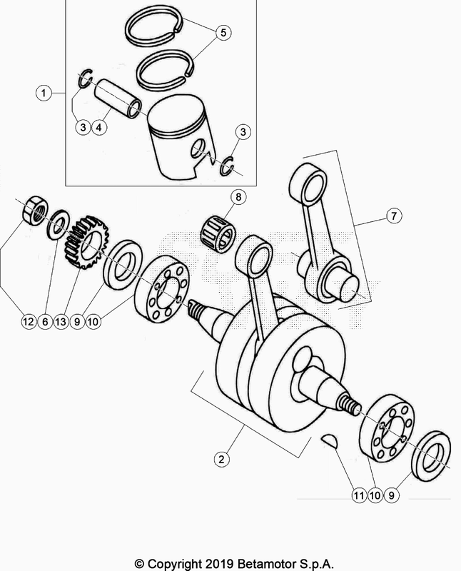 CRANKSHAFT PISTON BALANCER SHAFT