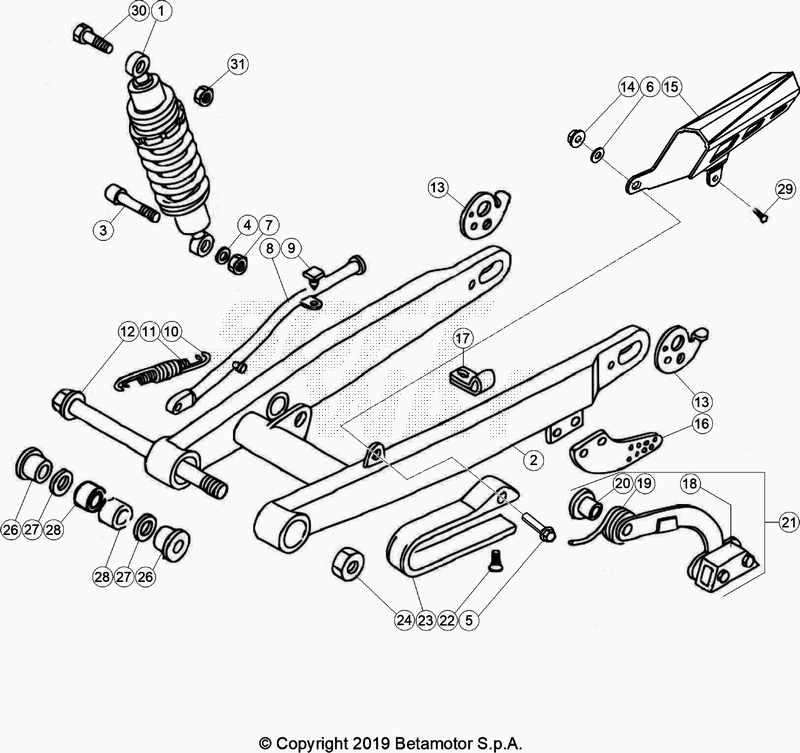 SWING ARM REAR SUSPENSION