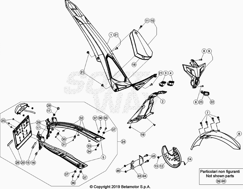 PLASTIC ACCESSORIES SEAT TANK