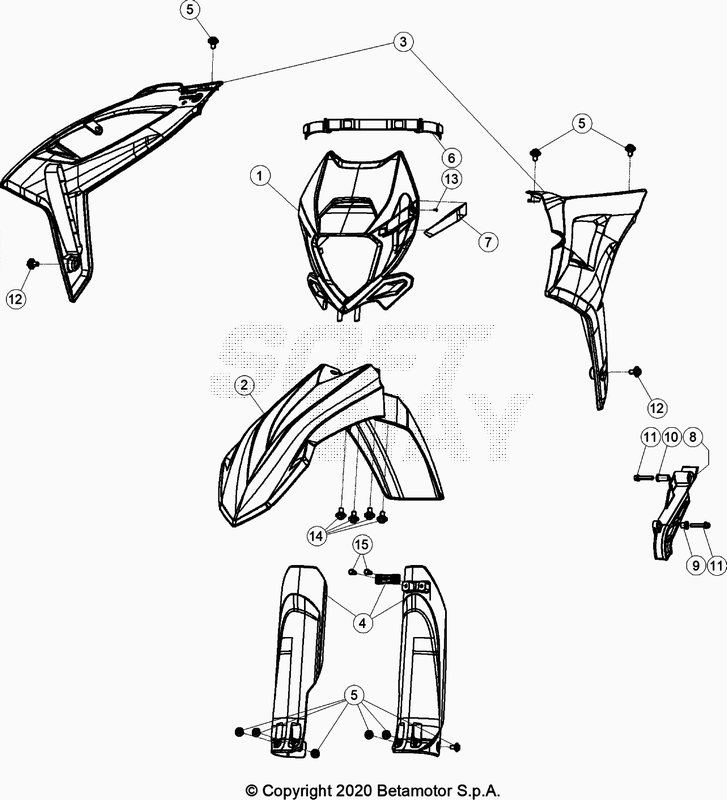 PLASTIC ACCESSORIES SEAT TANK