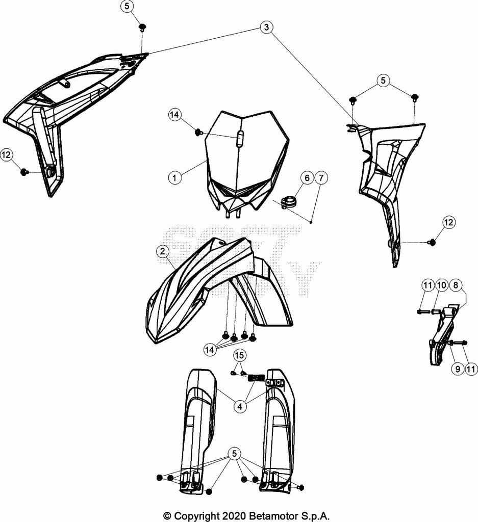 PLASTIC ACCESSORIES SEAT TANK