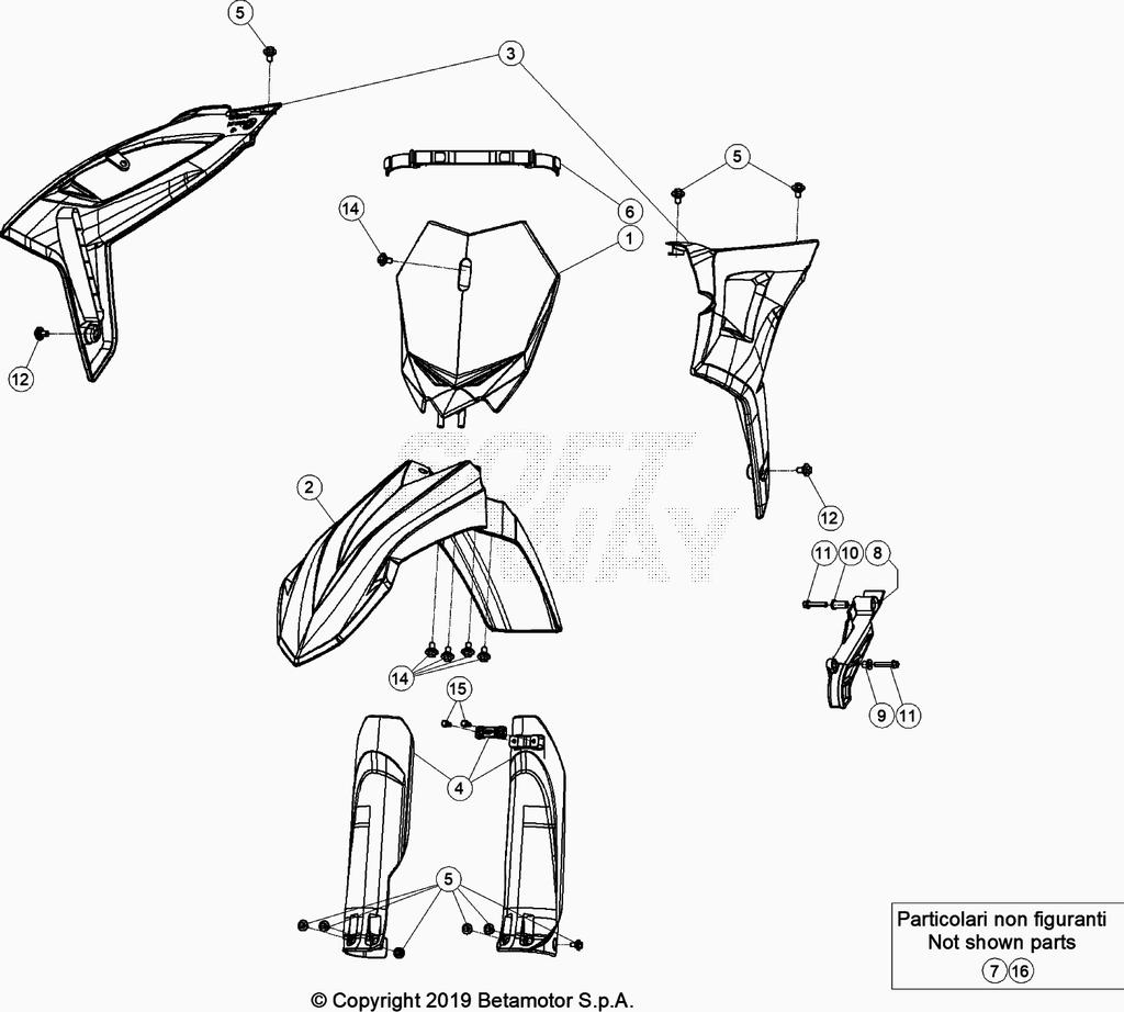 PLASTIC ACCESSORIES SEAT TANK