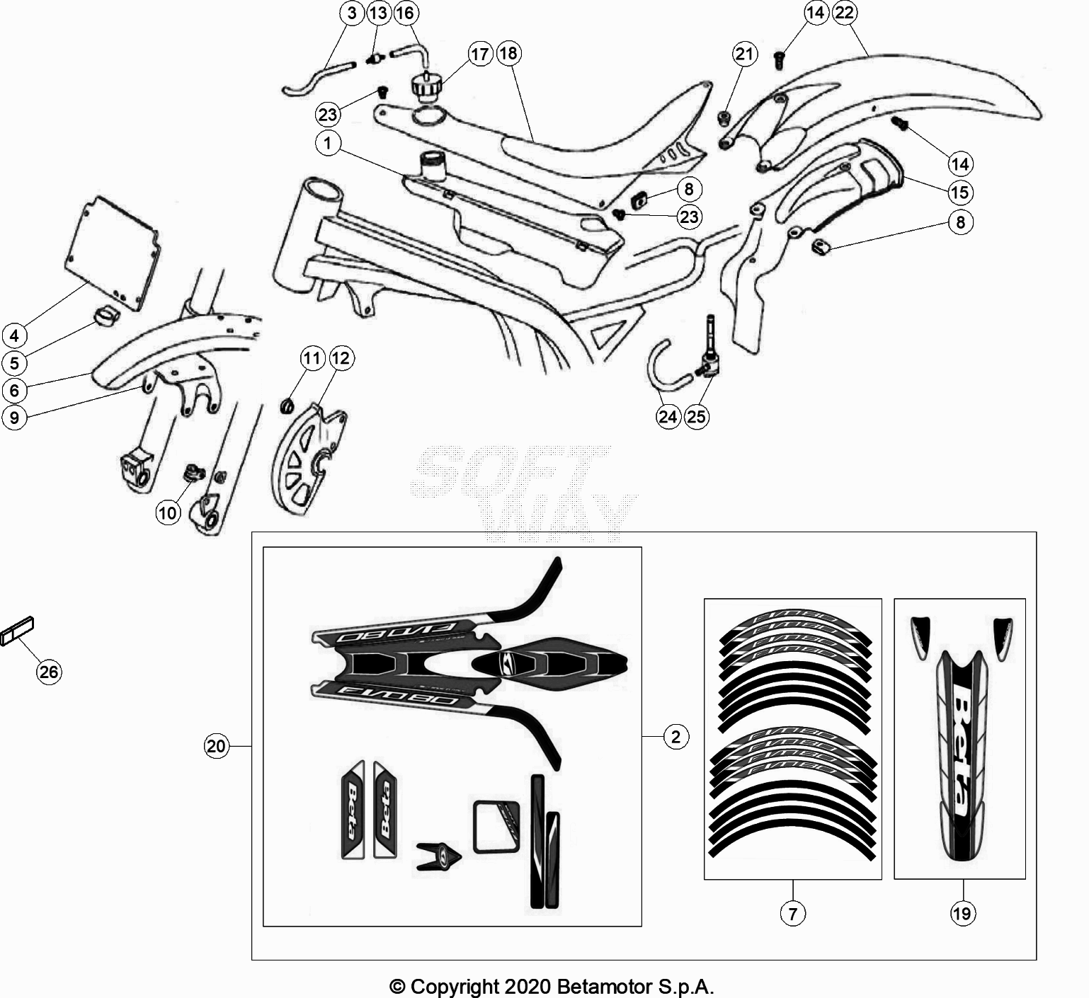 PLASTIC ACCESSORIES SEAT TANK