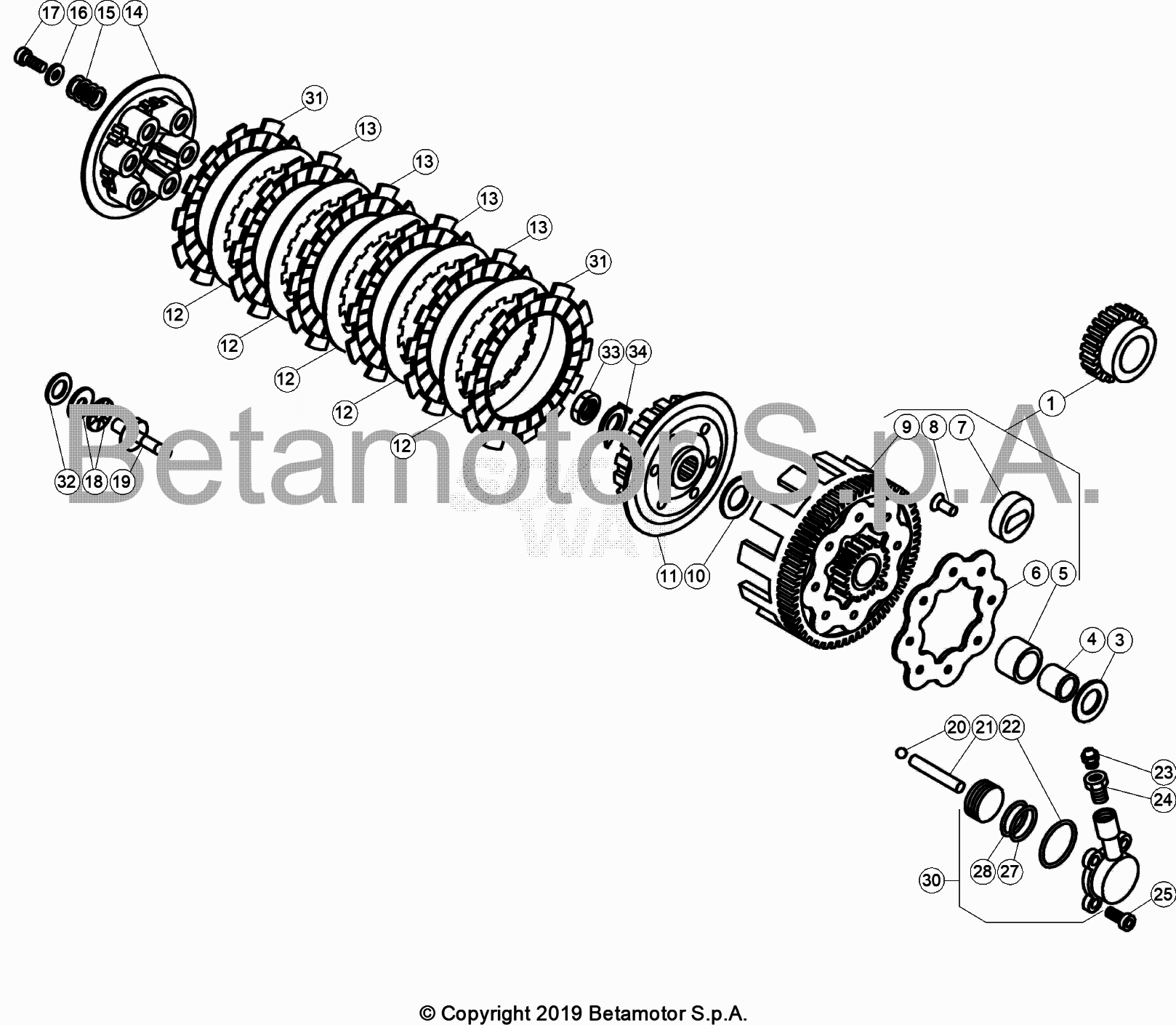 PRIMARY GEAR CPL CLUTCH