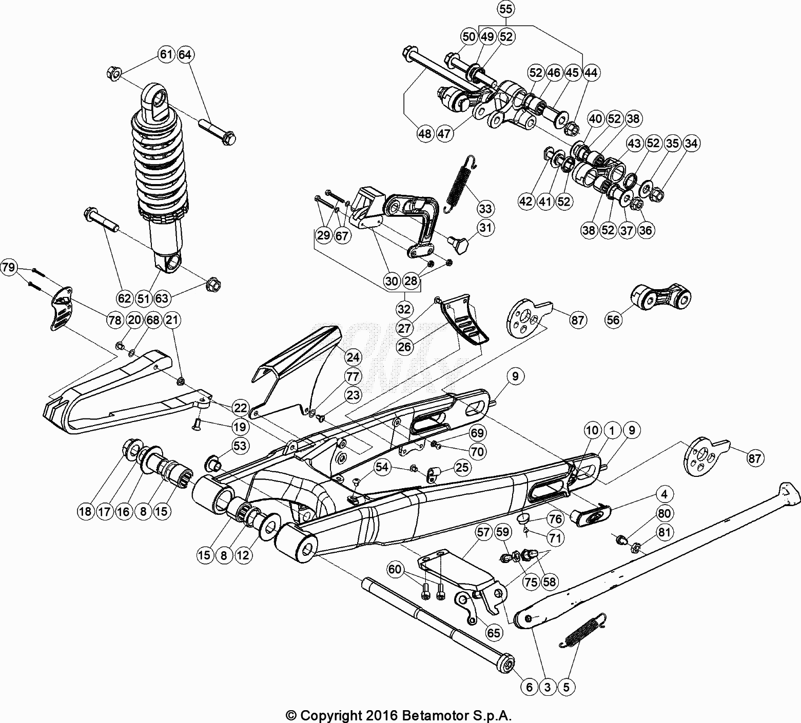 SWING ARM REAR SUSPENSION