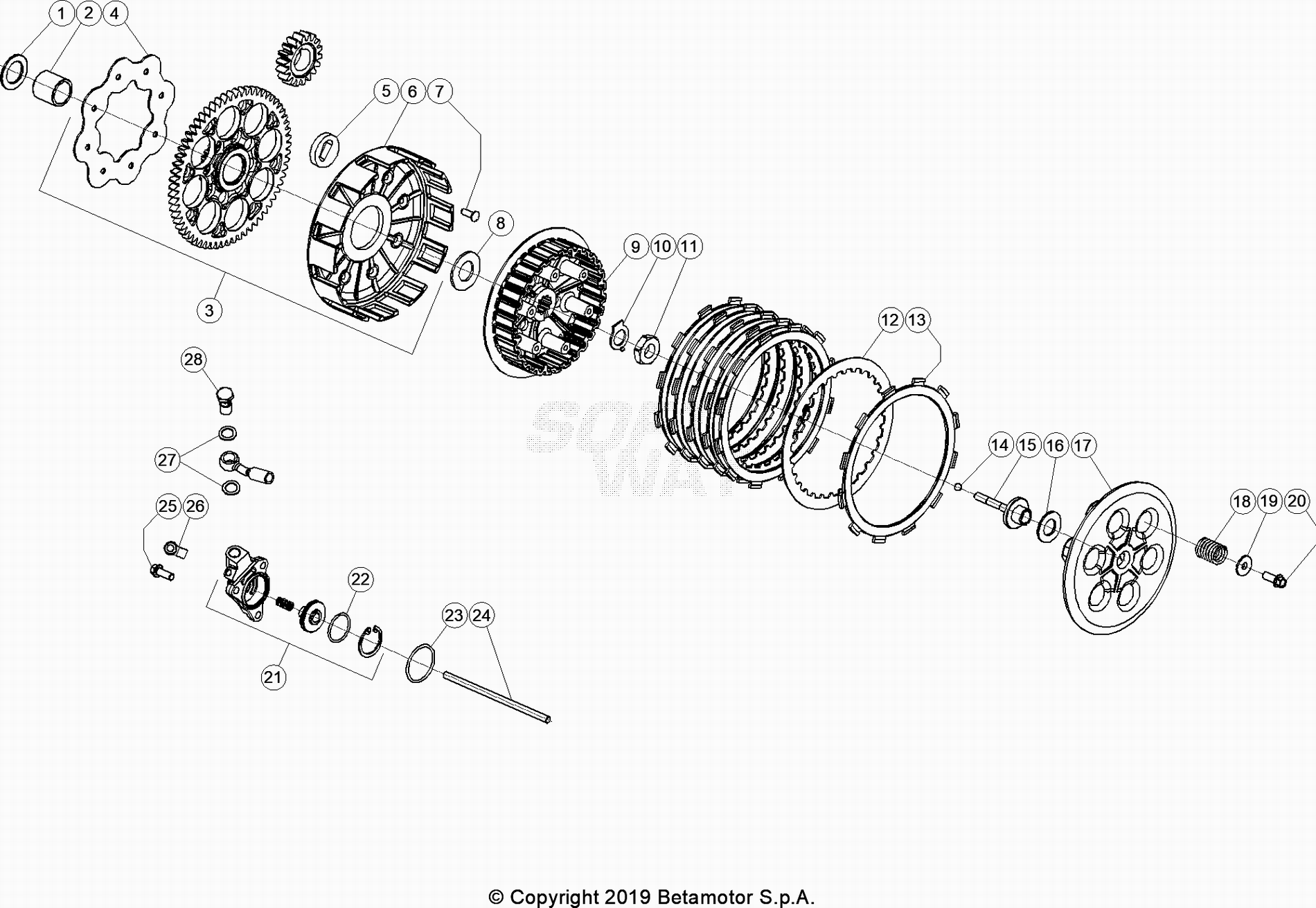 PRIMARY GEAR CPL CLUTCH