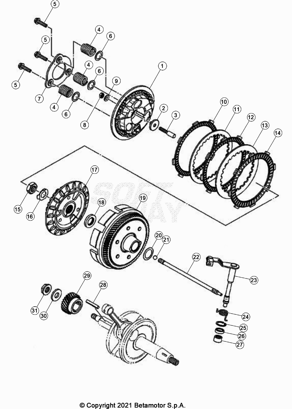 PRIMARY GEAR CPL CLUTCH
