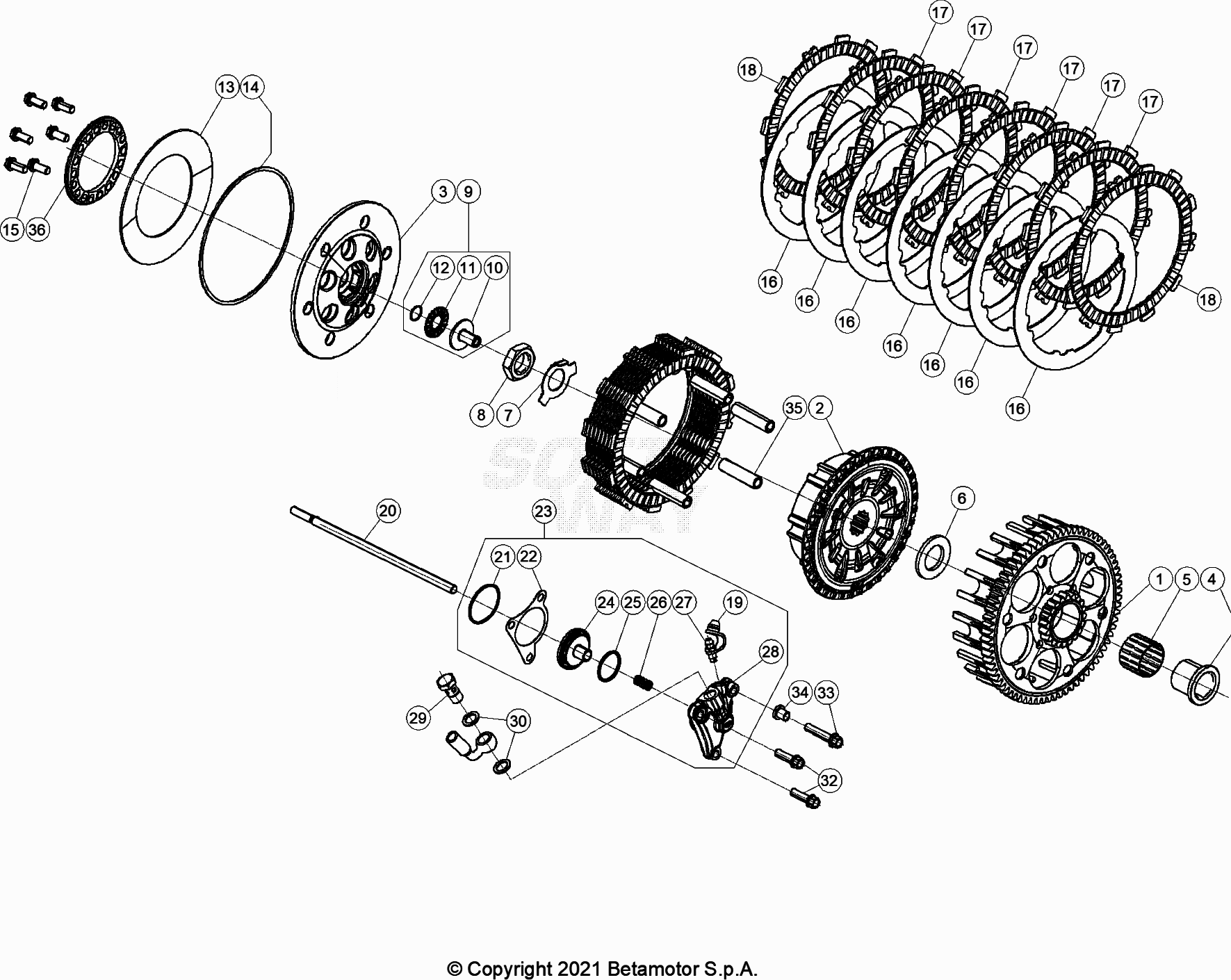 PRIMARY GEAR CPL CLUTCH