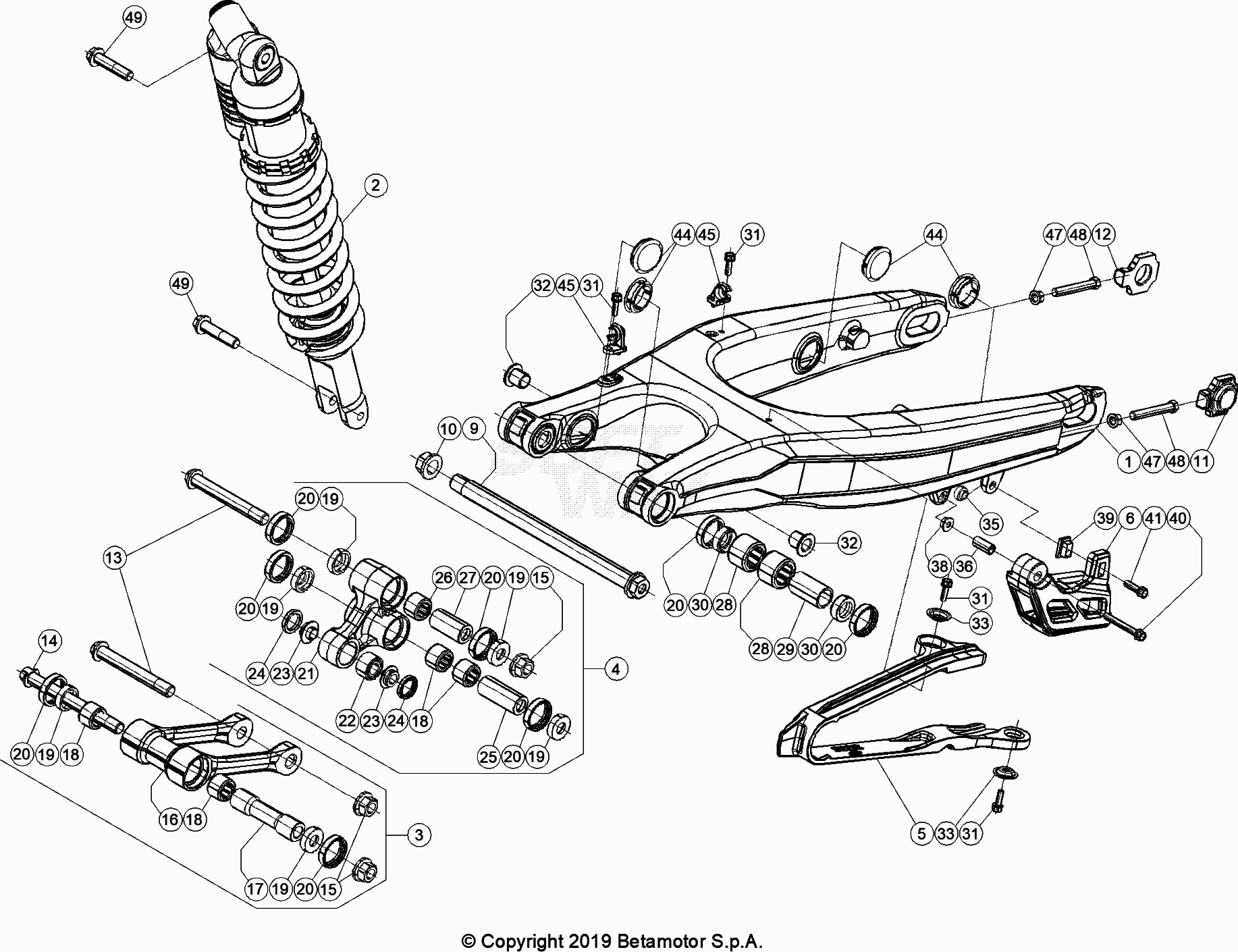 SWING ARM REAR SUSPENSION