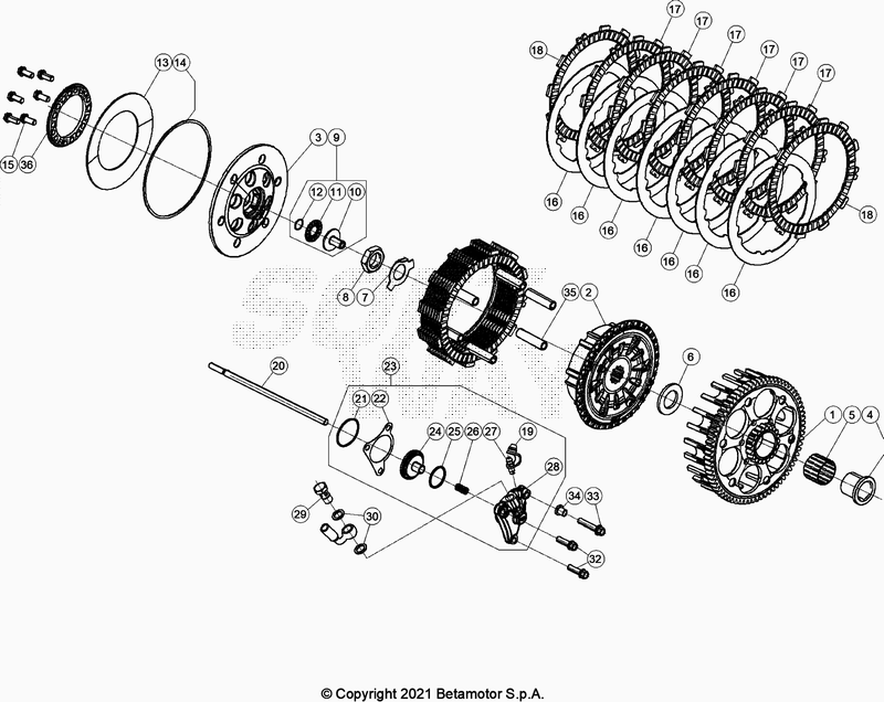 PRIMARY GEAR CPL CLUTCH