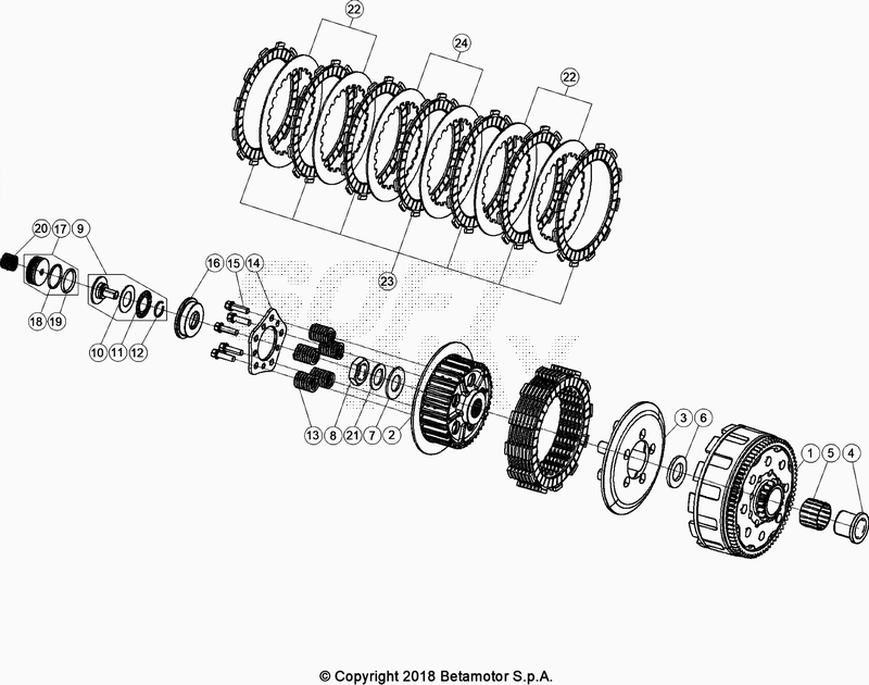PRIMARY GEAR CPL CLUTCH