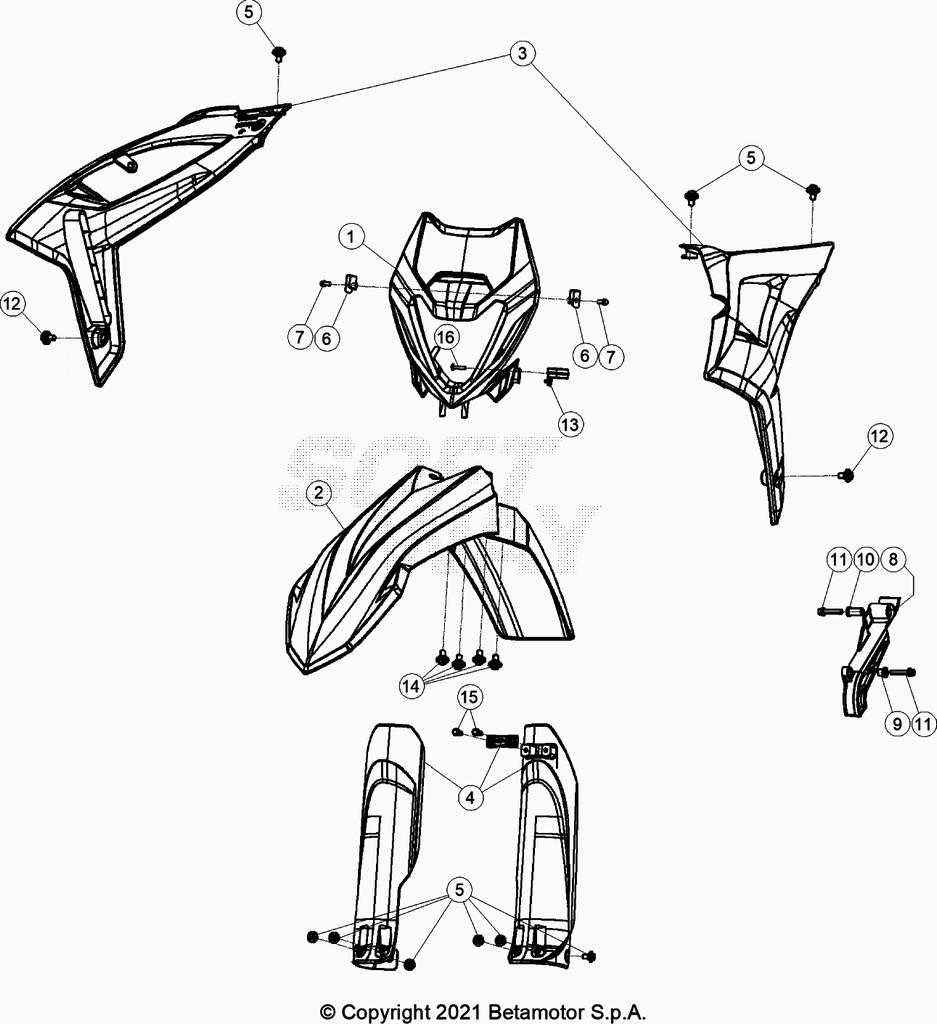 PLASTIC ACCESSORIES SEAT TANK