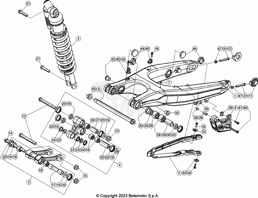 SWING ARM REAR SUSPENSION