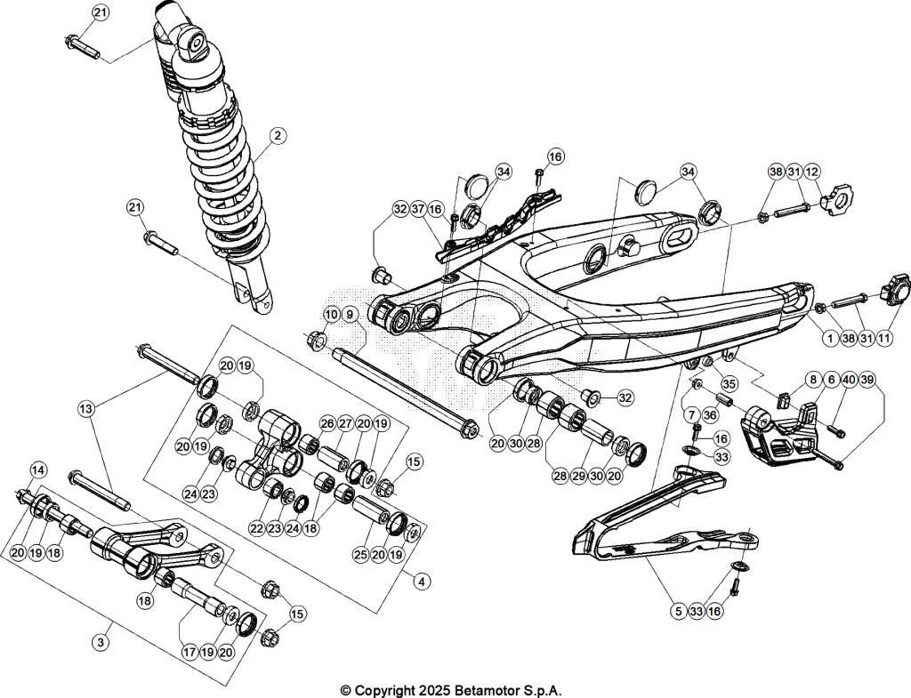 SWING ARM REAR SUSPENSION