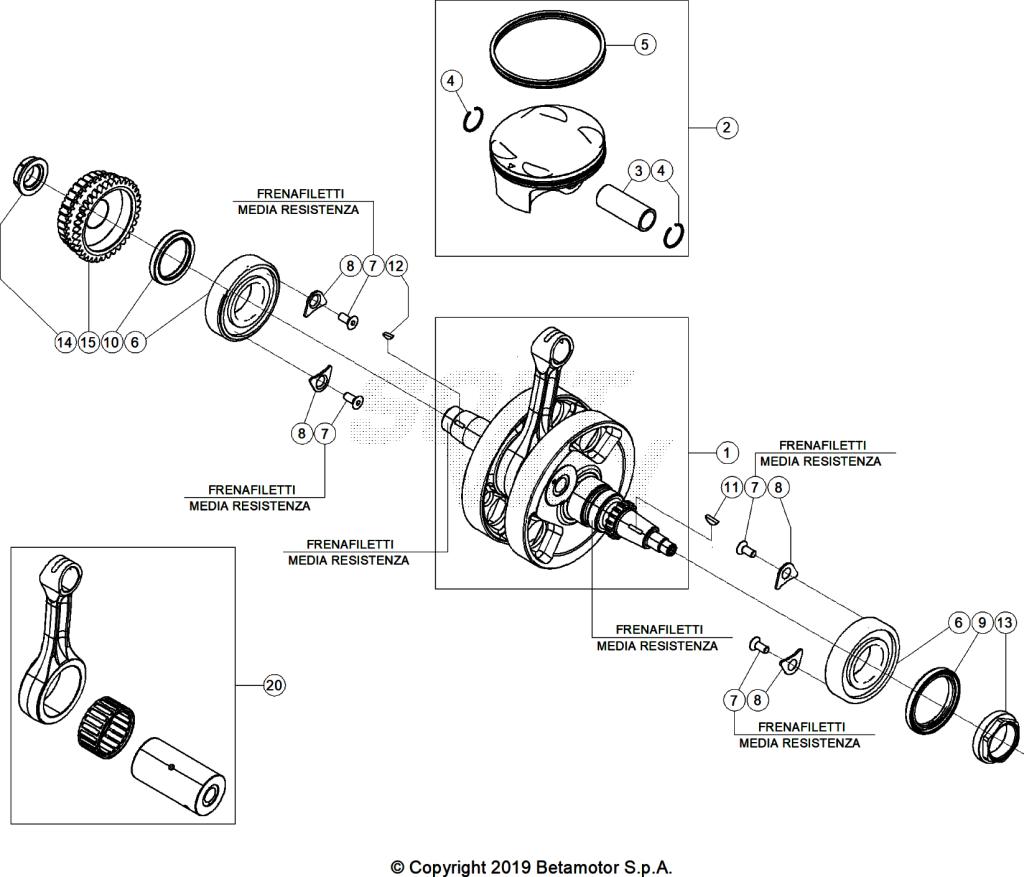 CRANKSHAFT PISTON BALANCER SHAFT