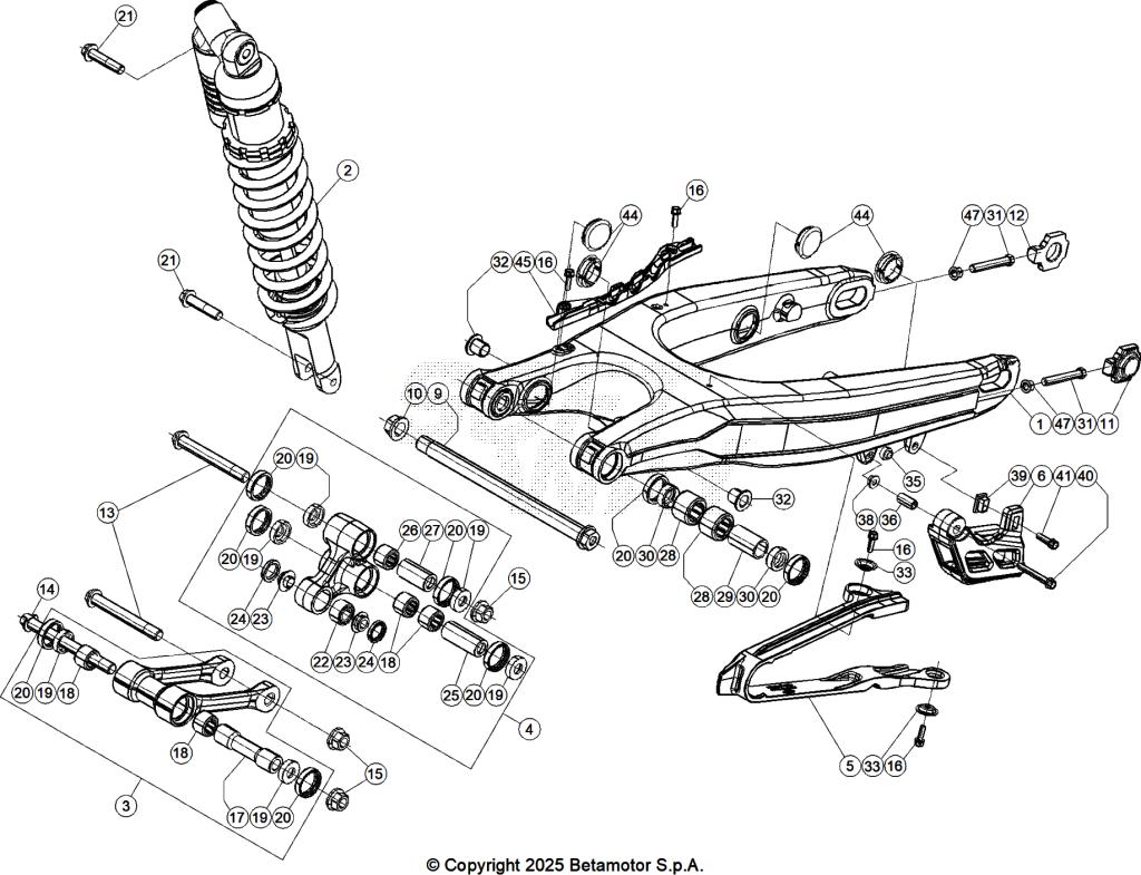 SWING ARM REAR SUSPENSION