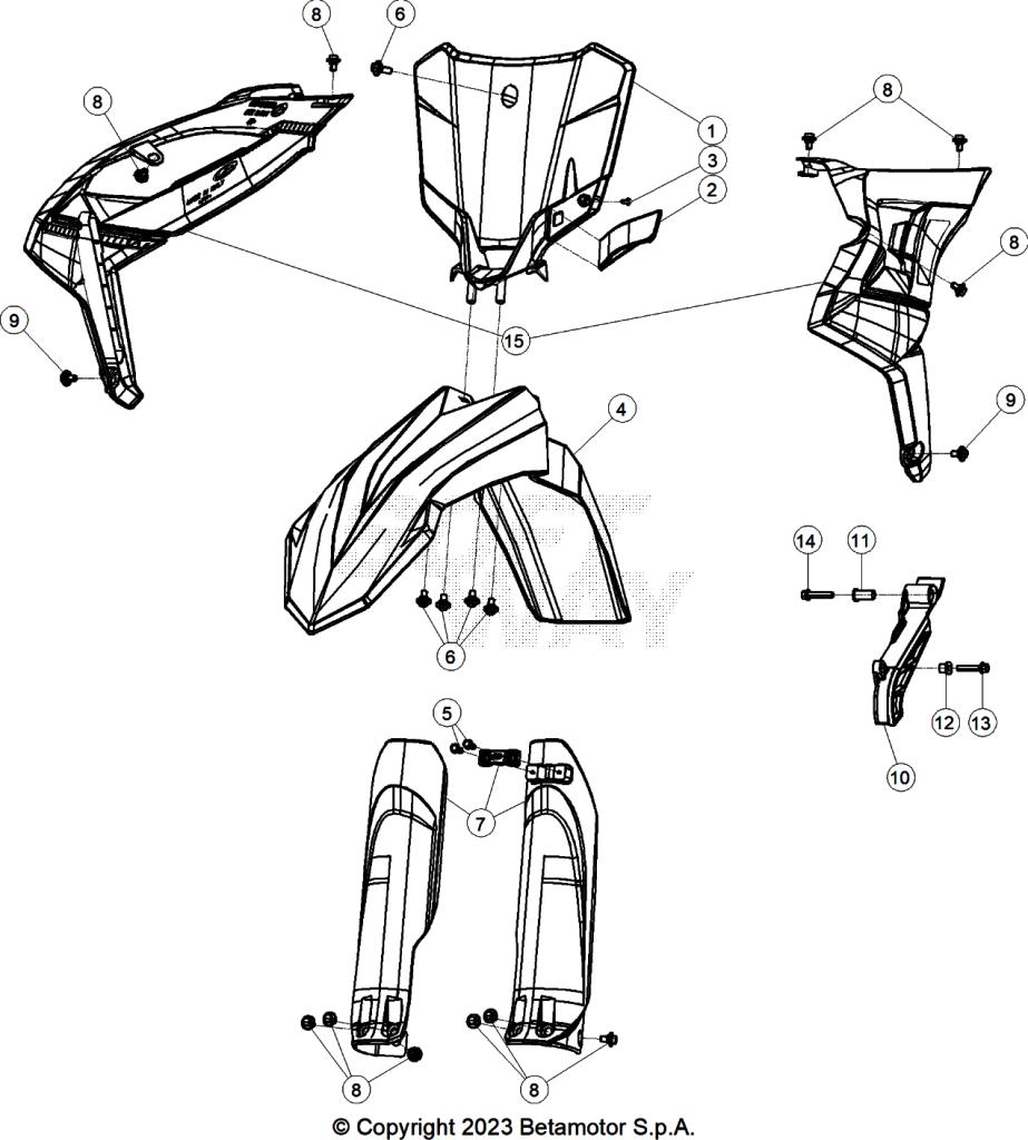PLASTIC ACCESSORIES SEAT TANK