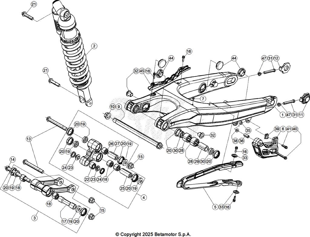 SWING ARM REAR SUSPENSION