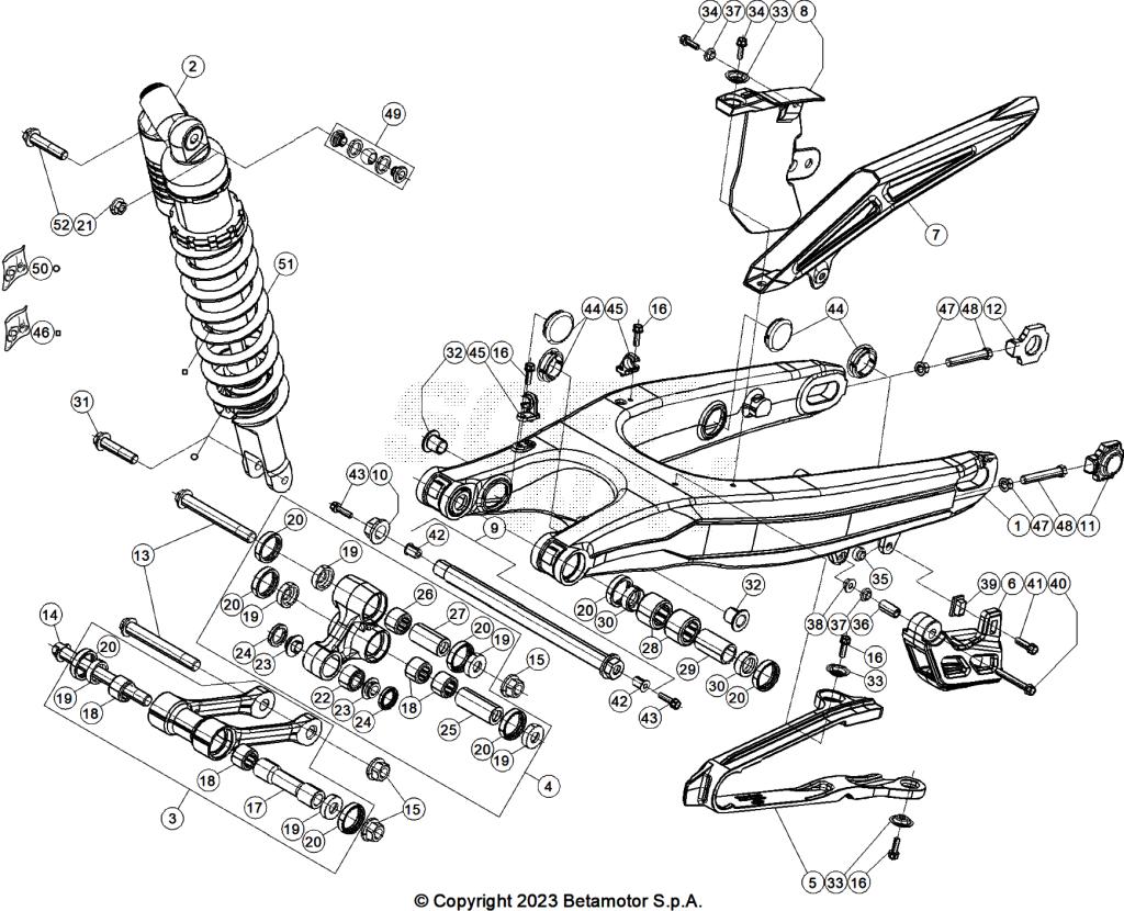 SWING ARM REAR SUSPENSION