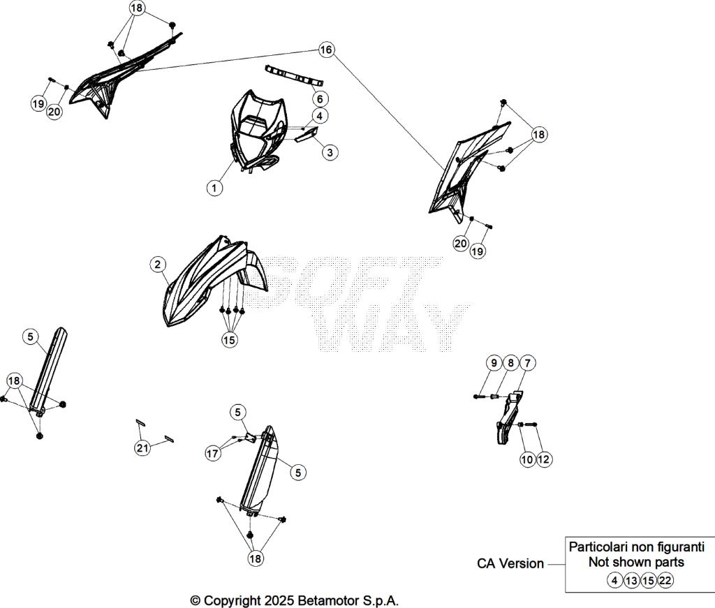 PLASTIC ACCESSORIES SEAT TANK