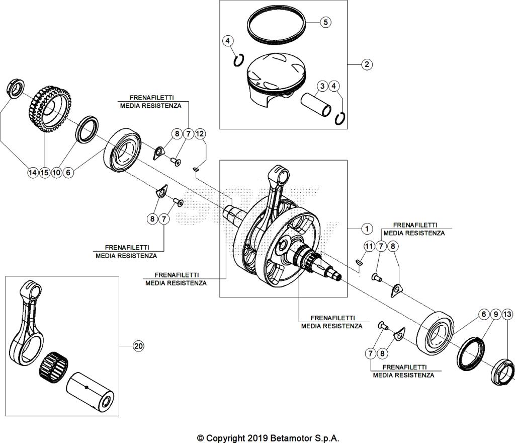 CRANKSHAFT PISTON BALANCER SHAFT