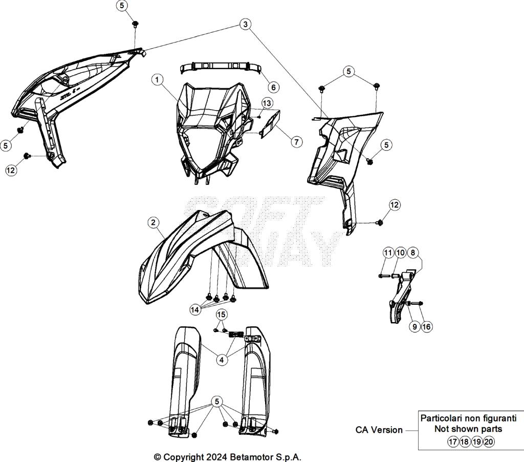 PLASTIC ACCESSORIES SEAT TANK