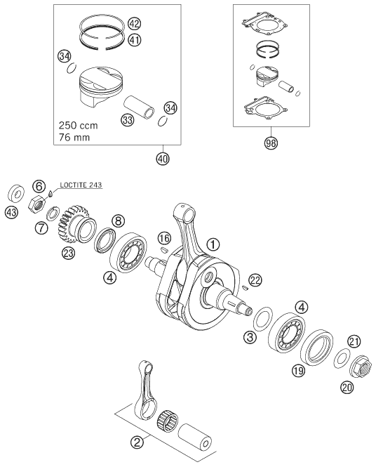 CRANKSHAFT PISTON CRANKSHAFT PISTON